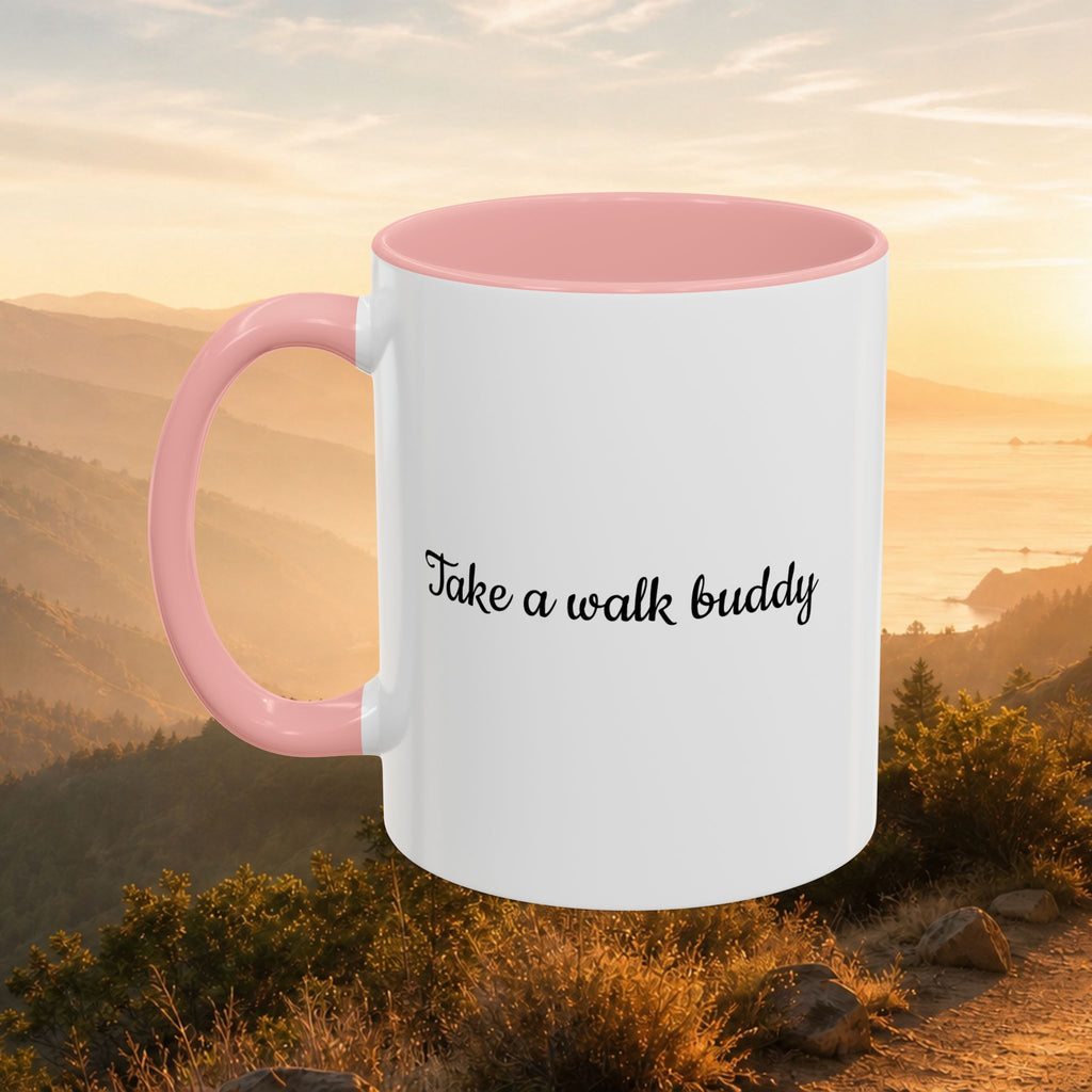Take a Walk Buddy Accent Coffee Mug — Golden State Walks American Flag Edition (11/15oz)