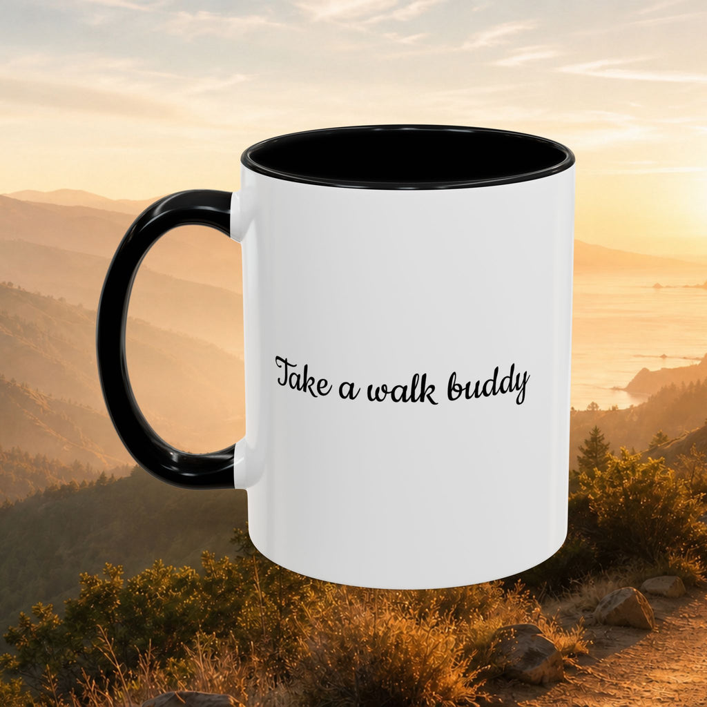 Take a Walk Buddy Accent Coffee Mug — Golden State Walks American Flag Edition (11/15oz)