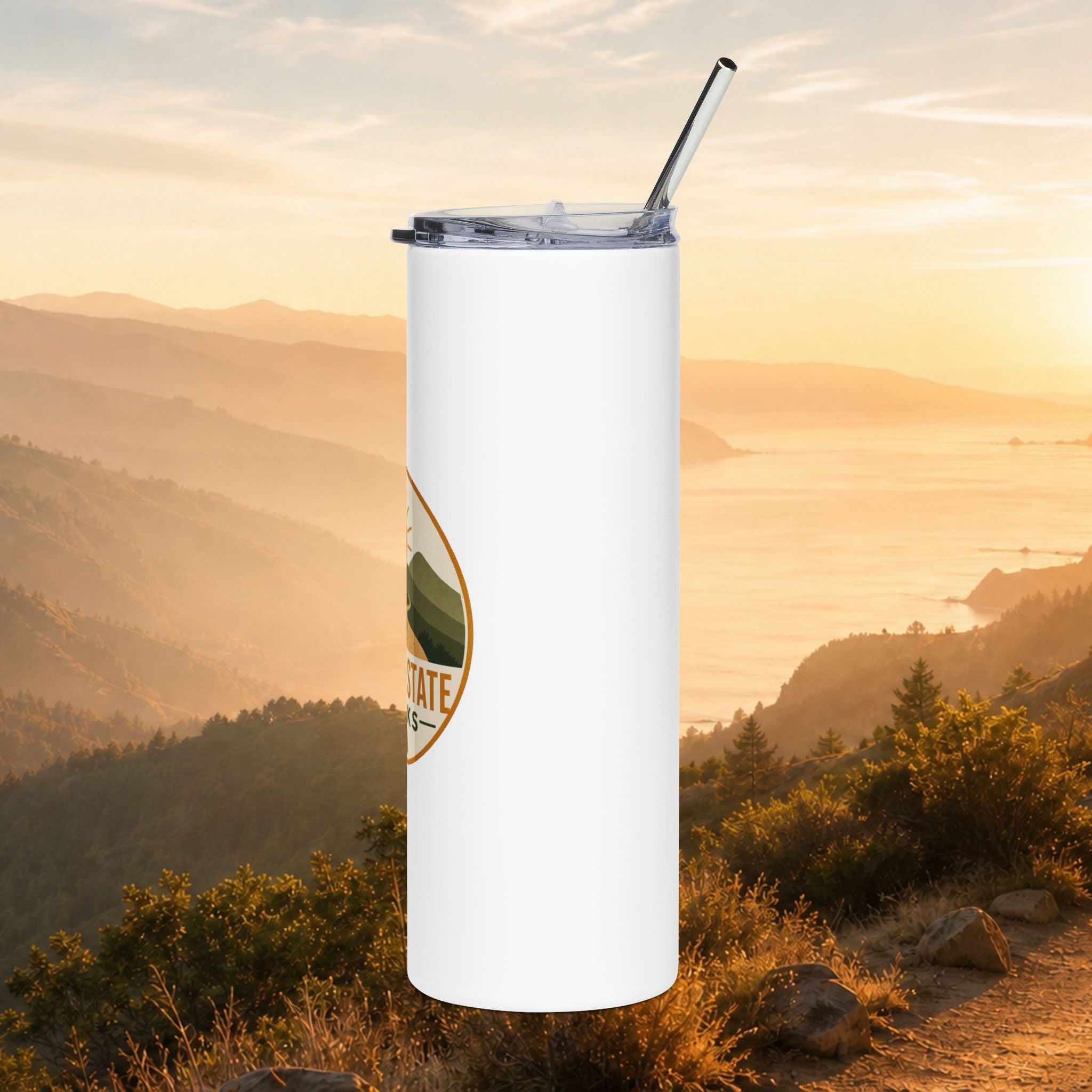 Golden State Walks 20oz Stainless Tumbler — Insulated Hiking Travel Cup