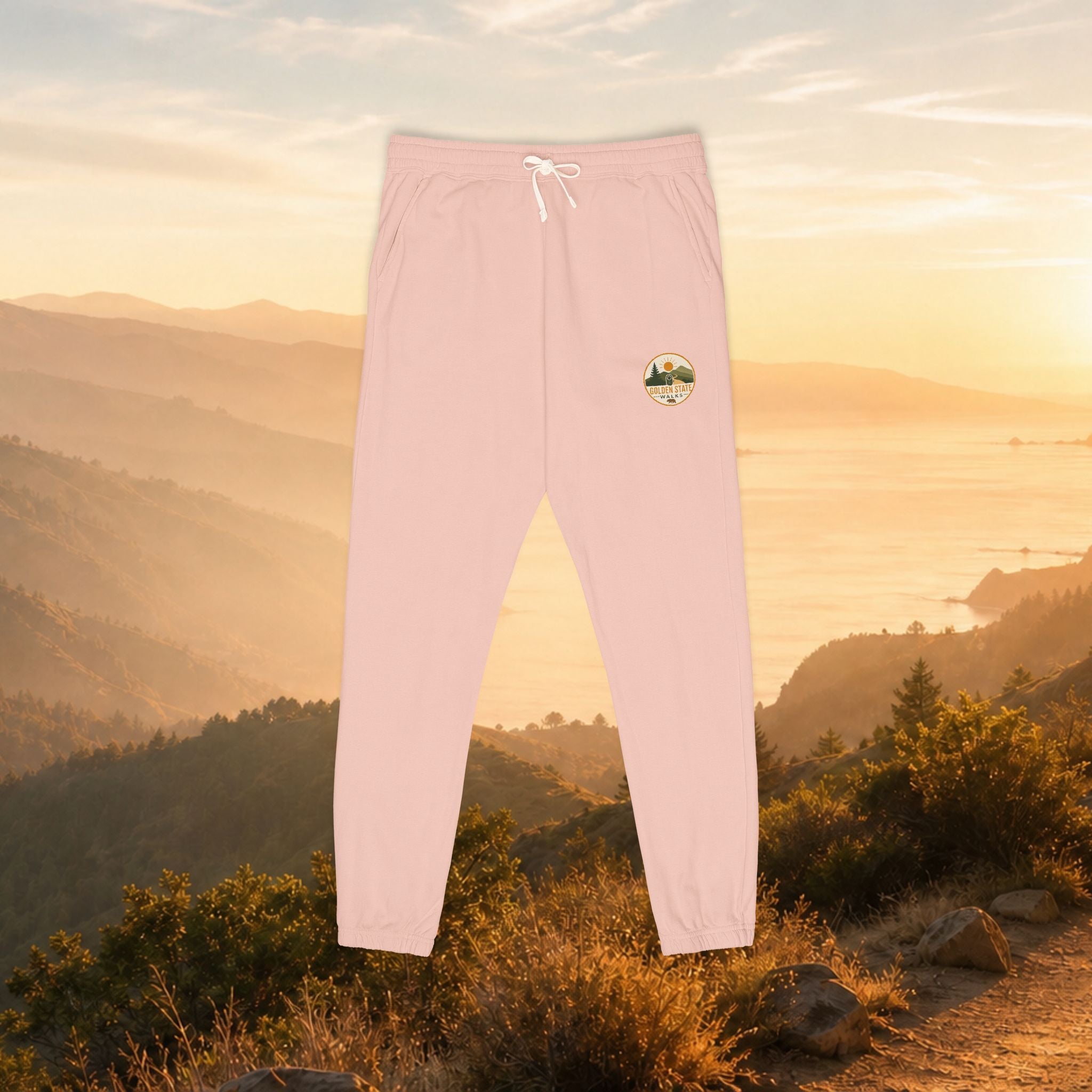 Women's Adventure Logo Sweatpants — Garment-Dyed Fleece Joggers