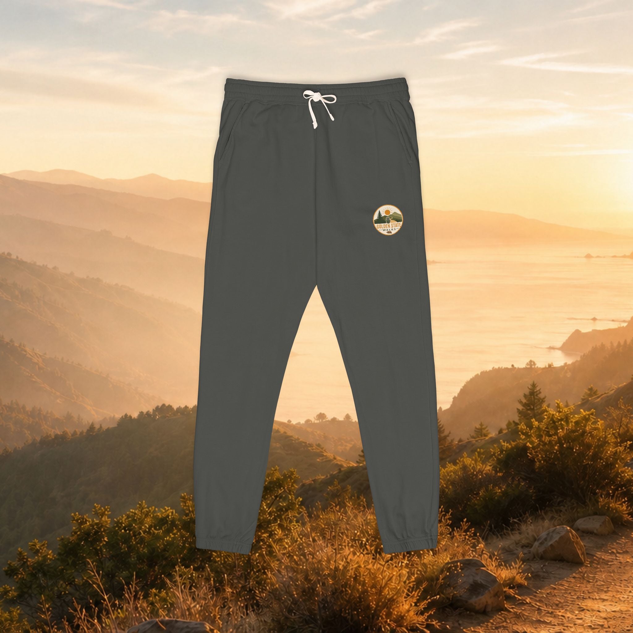 Women's Adventure Logo Sweatpants — Garment-Dyed Fleece Joggers