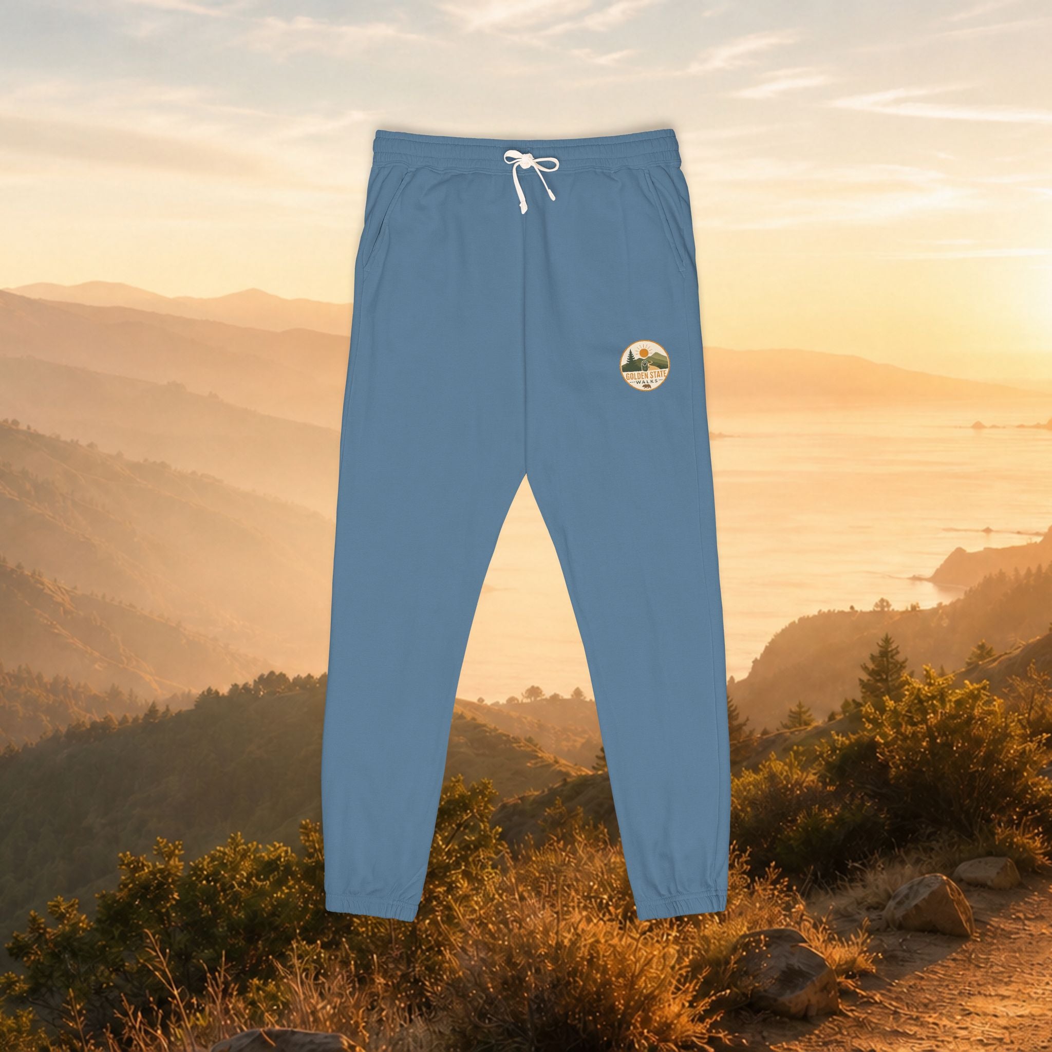 Women's Adventure Logo Sweatpants — Garment-Dyed Fleece Joggers