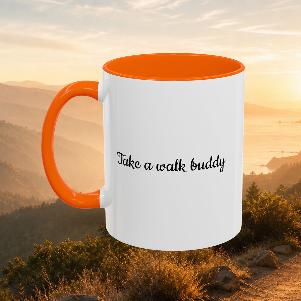 Take a Walk Buddy Accent Coffee Mug — Golden State Walks American Flag Edition (11/15oz)