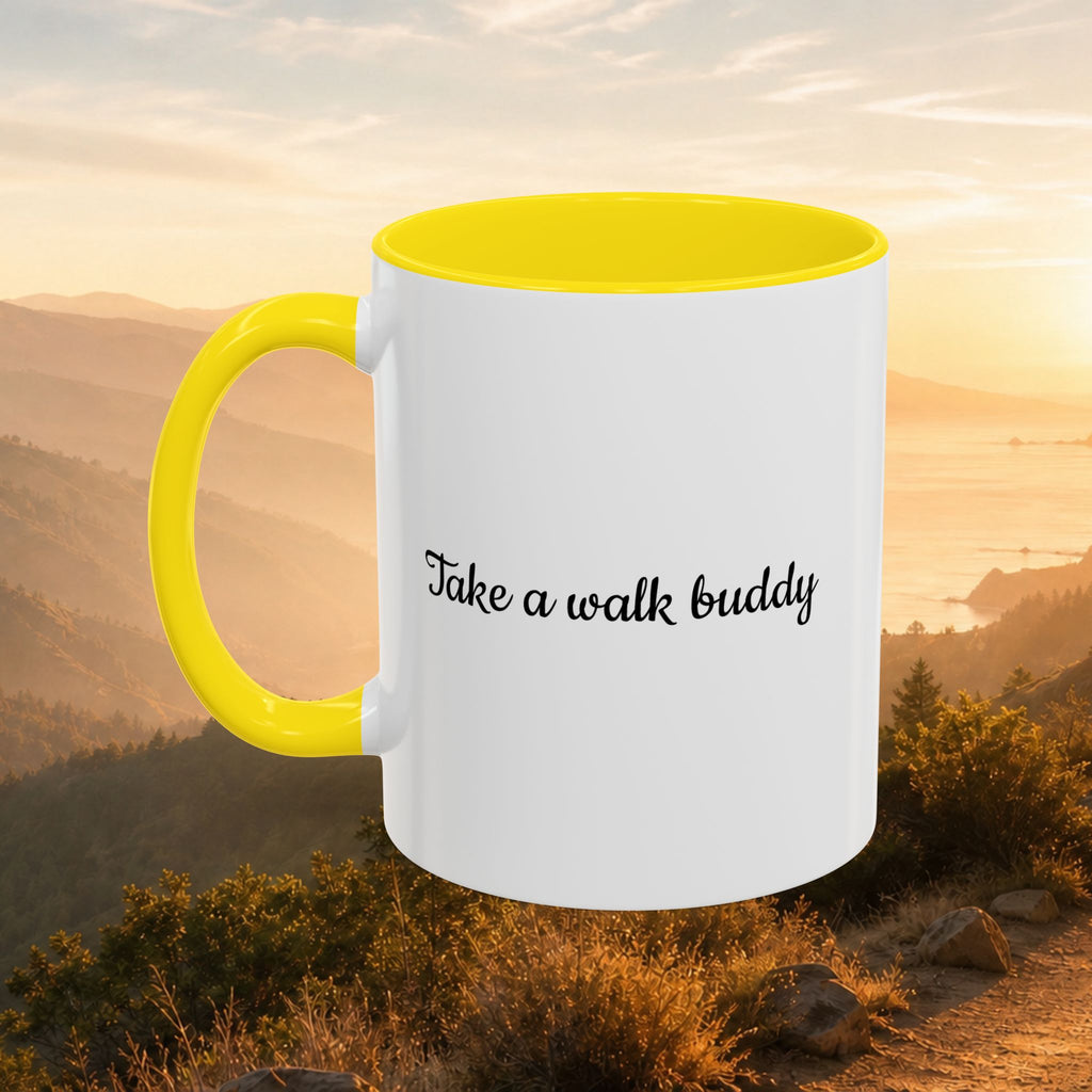 Take a Walk Buddy Accent Coffee Mug — Golden State Walks American Flag Edition (11/15oz)