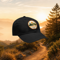 Golden State Walks Leather Patch Dad Hat — Outdoor Hiking Cap