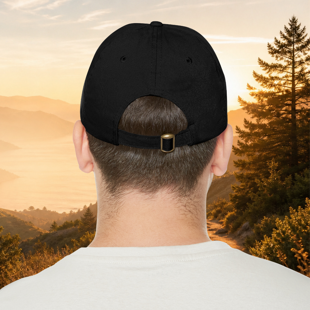 Golden State Walks Leather Patch Dad Hat — Outdoor Hiking Cap