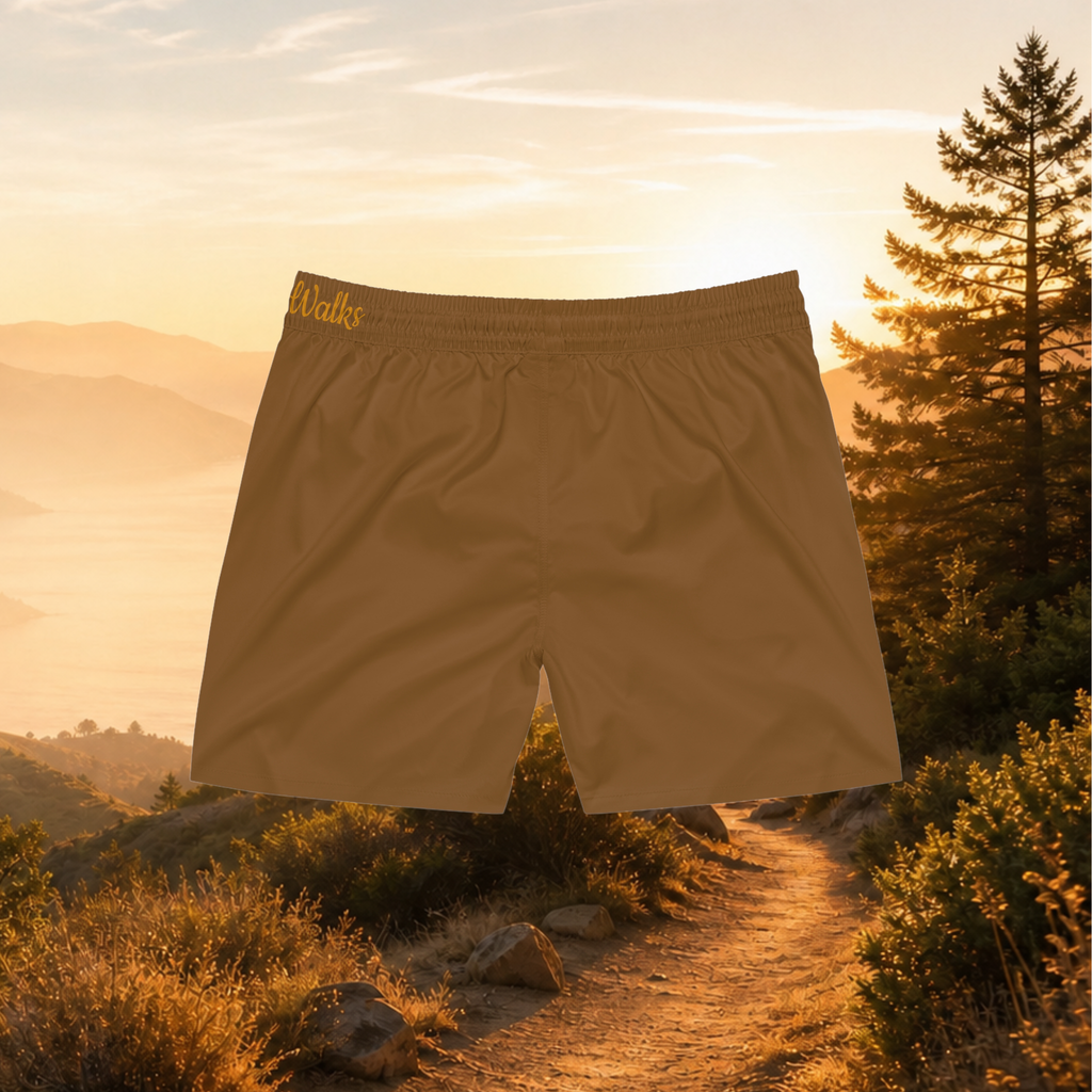 Swim Shorts — Golden State Hikes Mid-Length Men's Swim Trunks