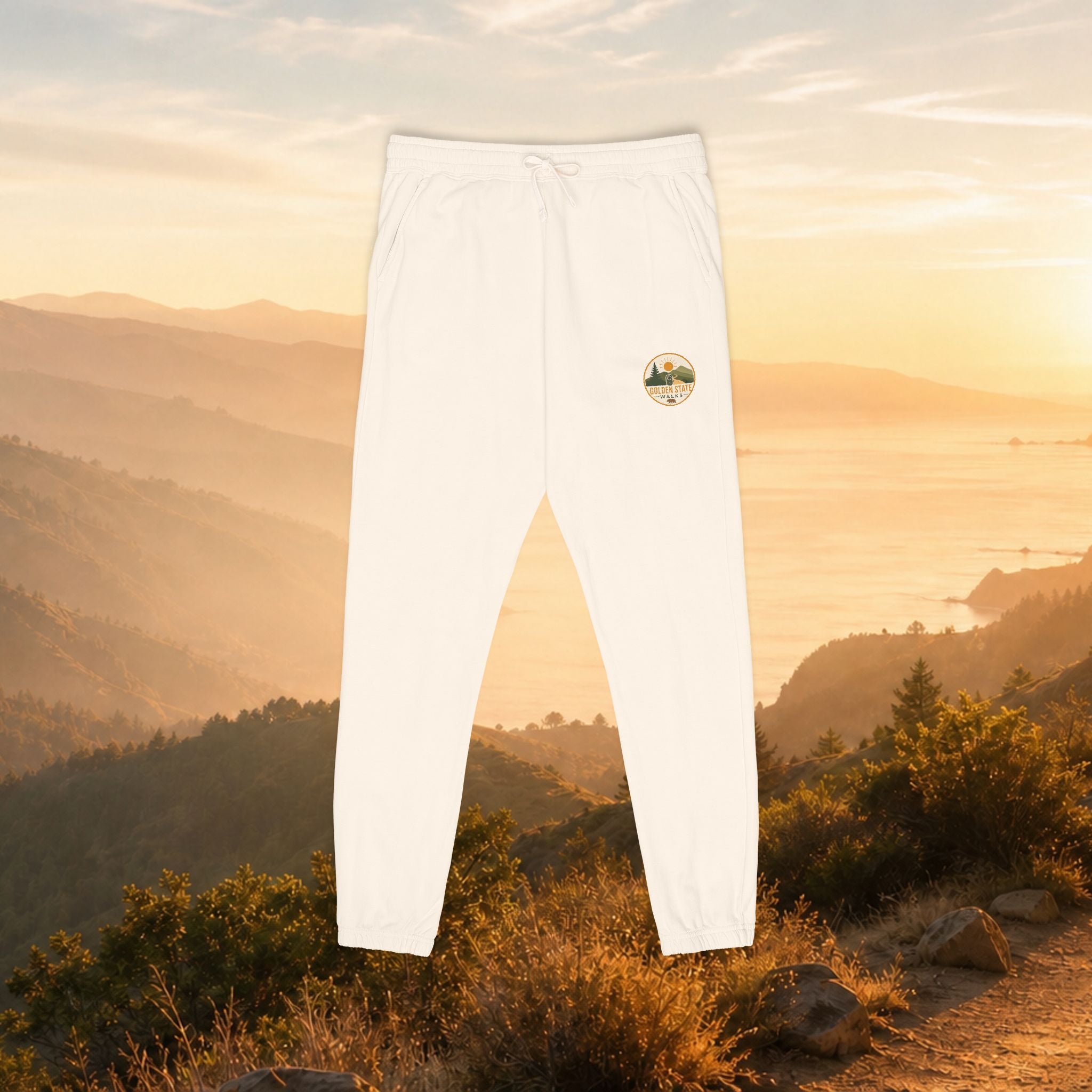 Women's Adventure Logo Sweatpants — Garment-Dyed Fleece Joggers