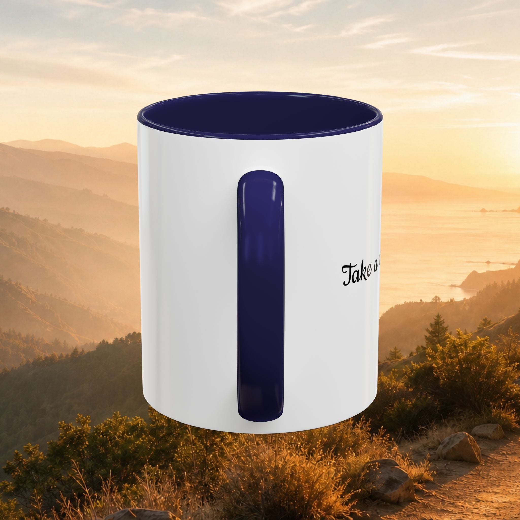Take a Walk Buddy Accent Coffee Mug — Golden State Walks American Flag Edition (11/15oz)