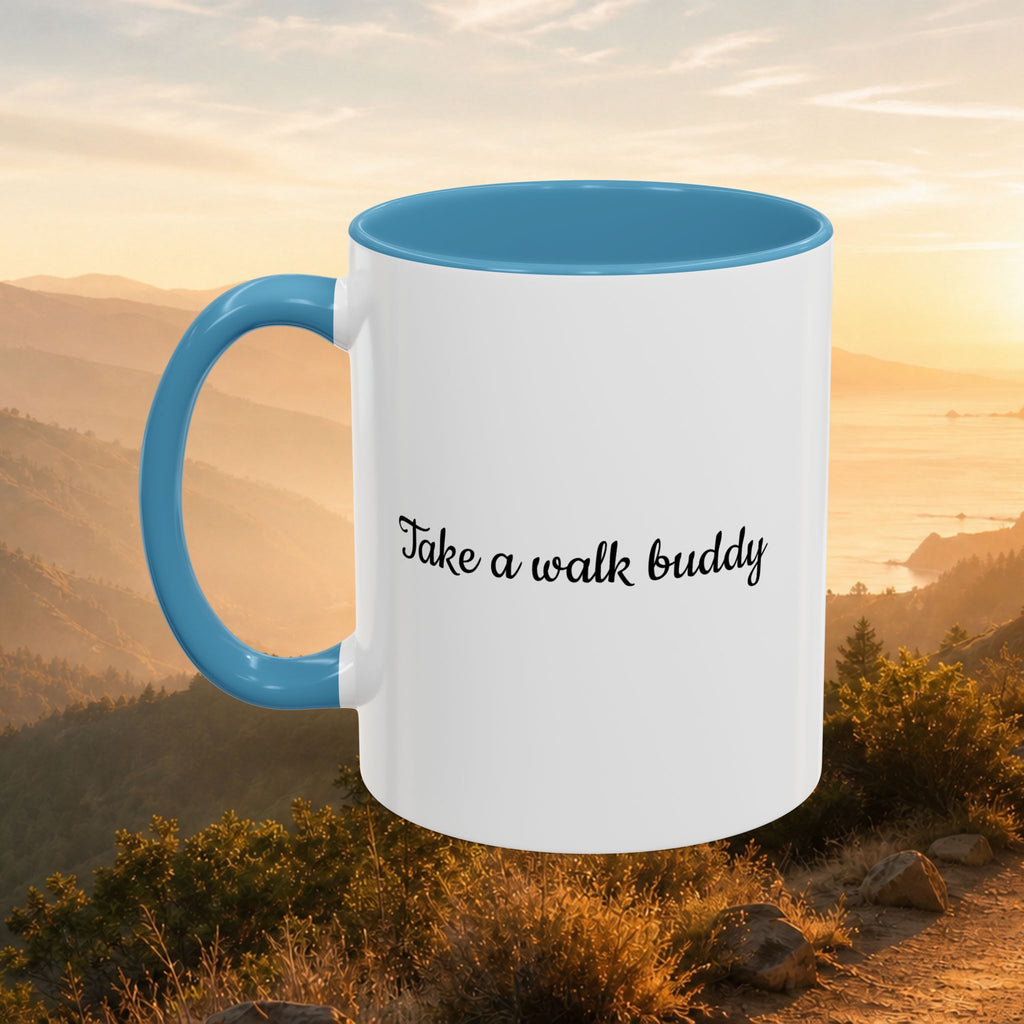 Take a Walk Buddy Accent Coffee Mug — Golden State Walks American Flag Edition (11/15oz)