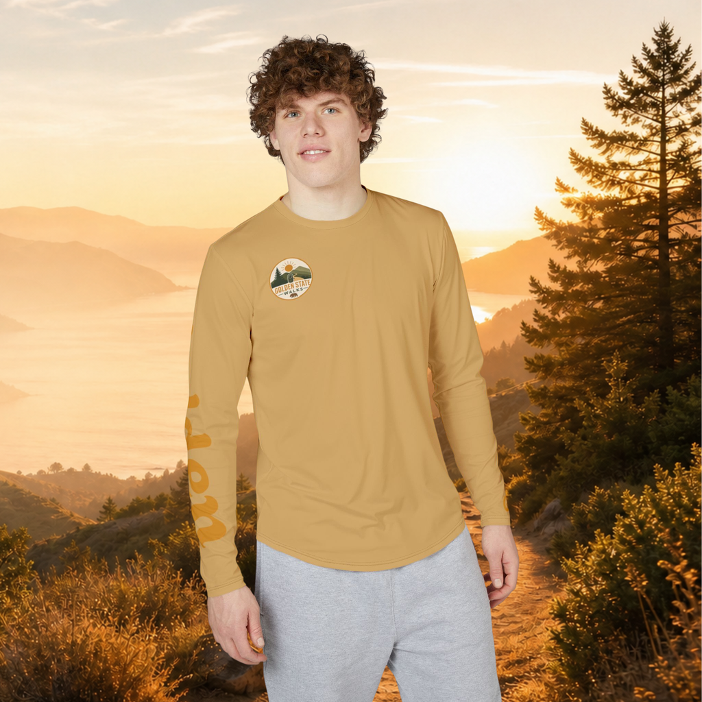 Golden State Walks UV Long Sleeve Shirt — Men’s Sun Protection Hiking Tee
